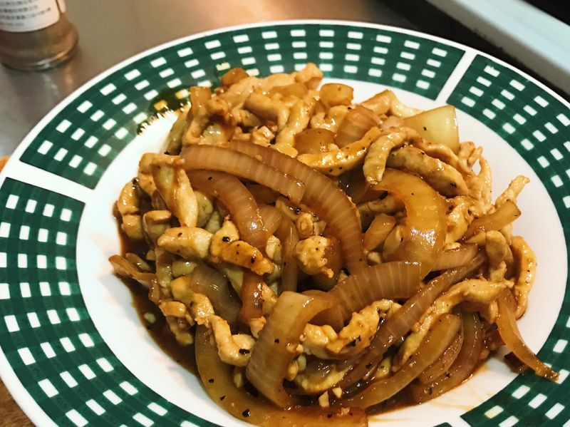 鐵板雞肉