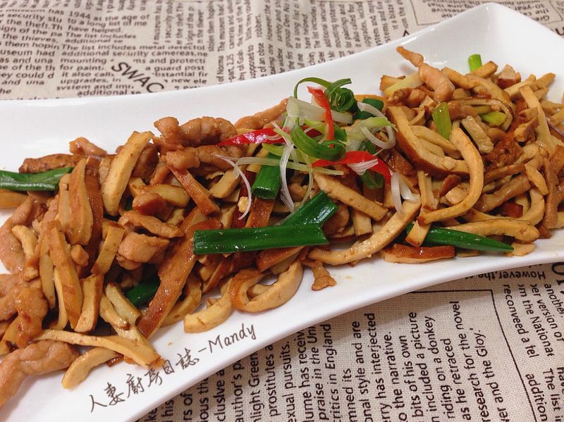 豆乾炒肉絲