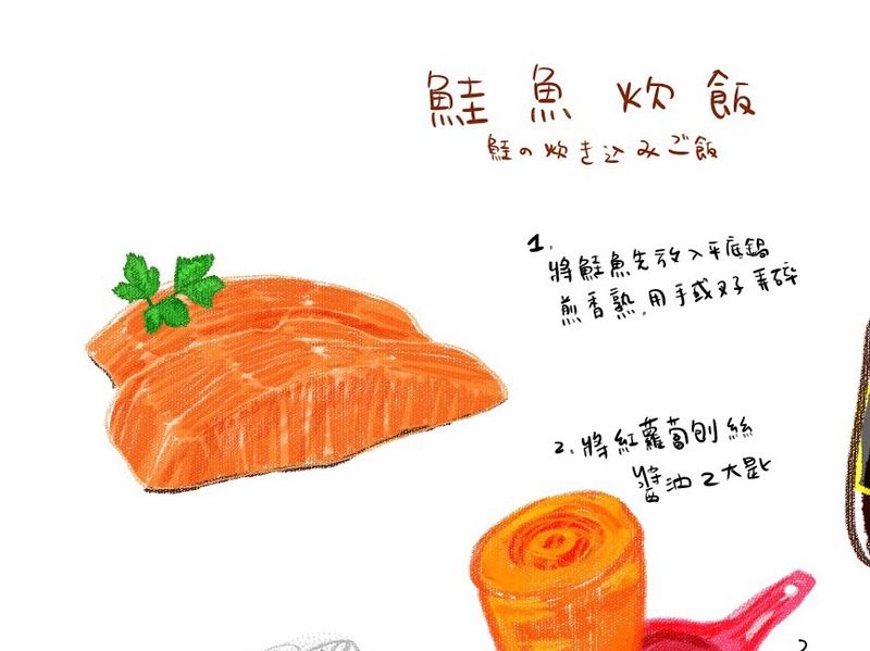 鮭魚炊飯