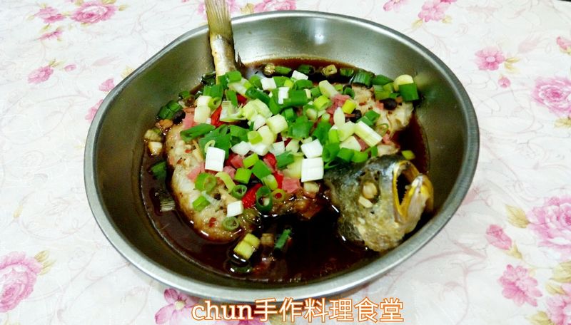 豆鼓辣椒蒸黃魚