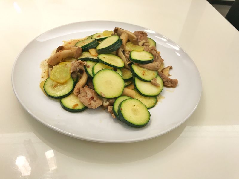 辣炒櫛瓜肉片