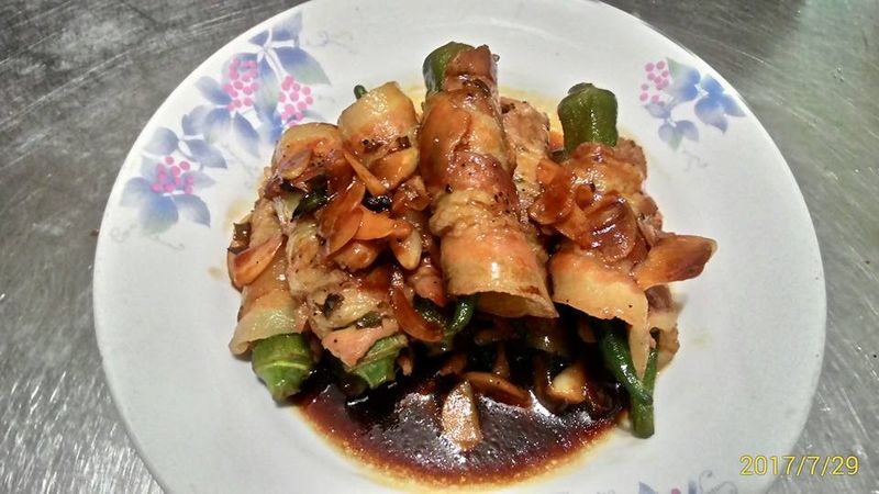 蒜味秋葵捲