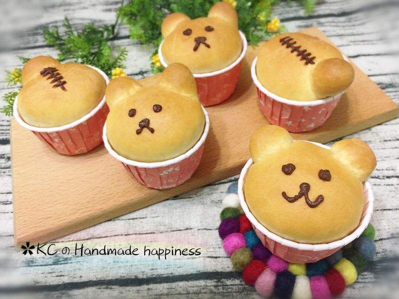 🐻小熊卡士達杯子麵包