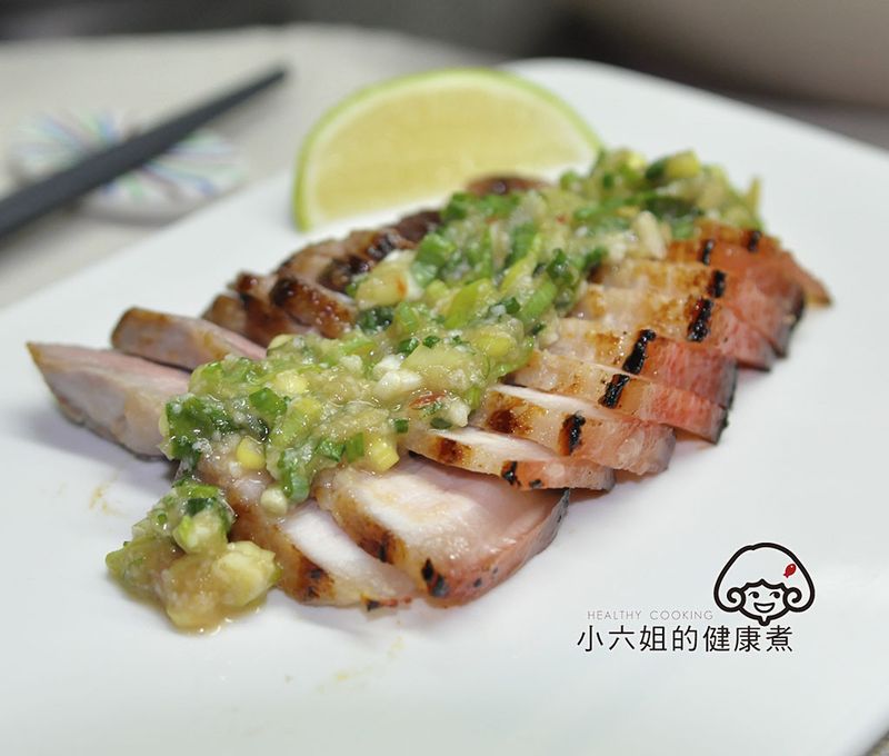 鹽麴豬肉佐蔥油醬 Rémy低溫烹調