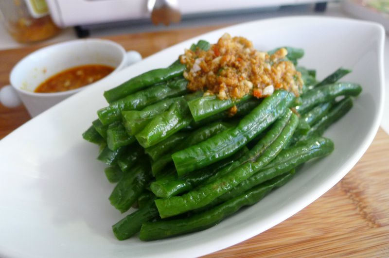 品靚上菜-長扁豆佐魚卵辣椒