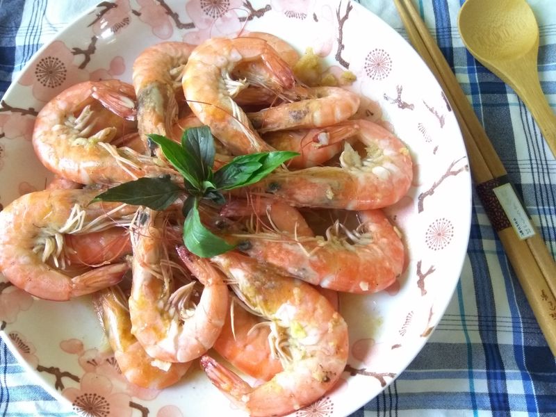 十分鐘上菜─酒香胡椒蝦─阿爸的下酒菜