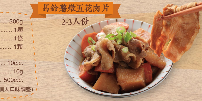 馬鈴薯燉五花肉片