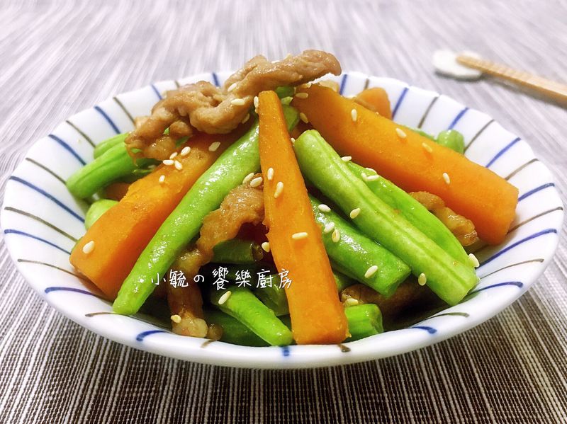芝麻地瓜炒豬肉  【10分鐘快速料理】