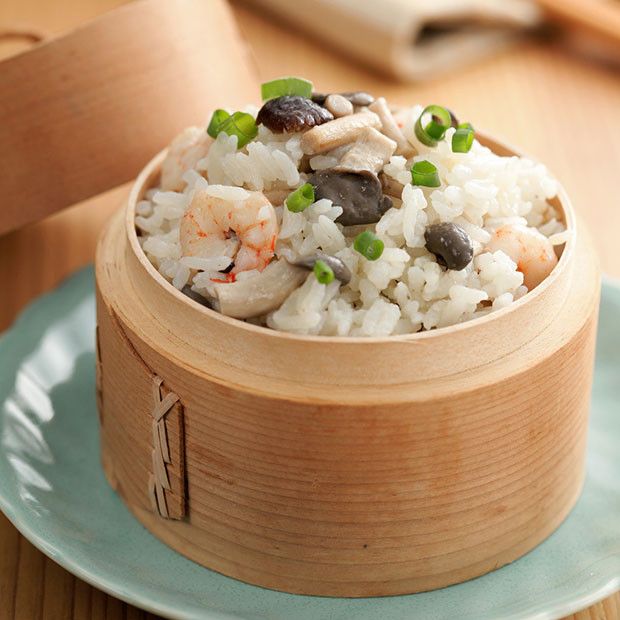 蕈菇海鮮炊飯