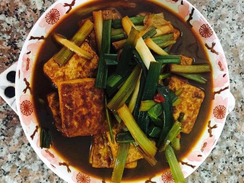 辣醬黃金豆腐