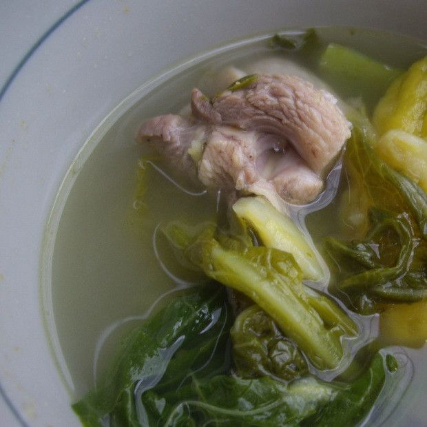 芥菜地瓜雞湯