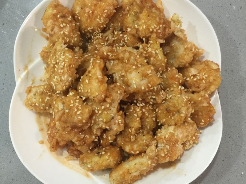 免炸蒜香雞塊