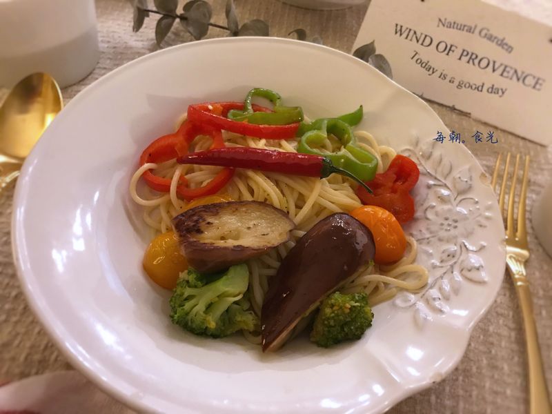 清炒野菜義大利麵(露營OK)