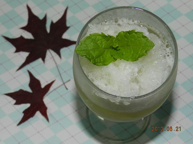 ㄚ曼達的廚房~綠茶氣泡飲