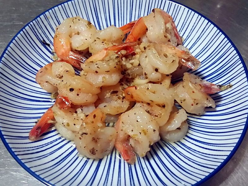 蒜香奶油蝦仁♡