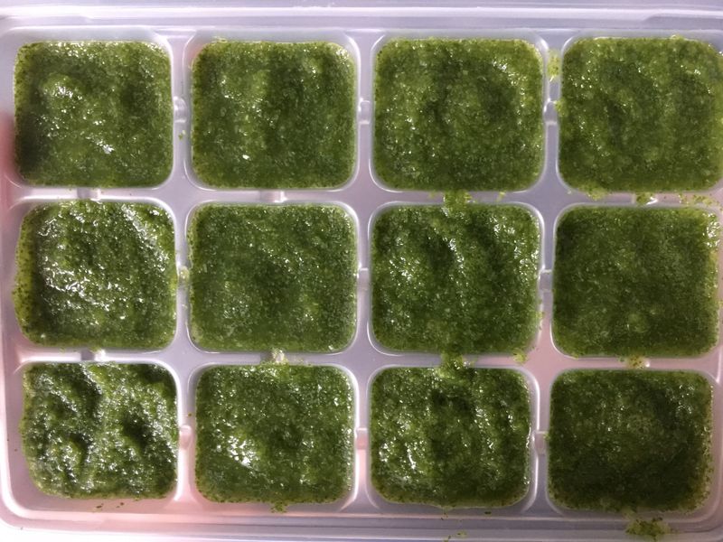 【副食品】油菜泥 電子鍋烹飪