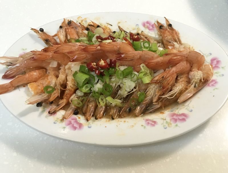 蒜蓉蒸蝦