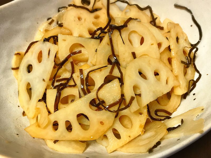 蓮藕拌鹽昆布