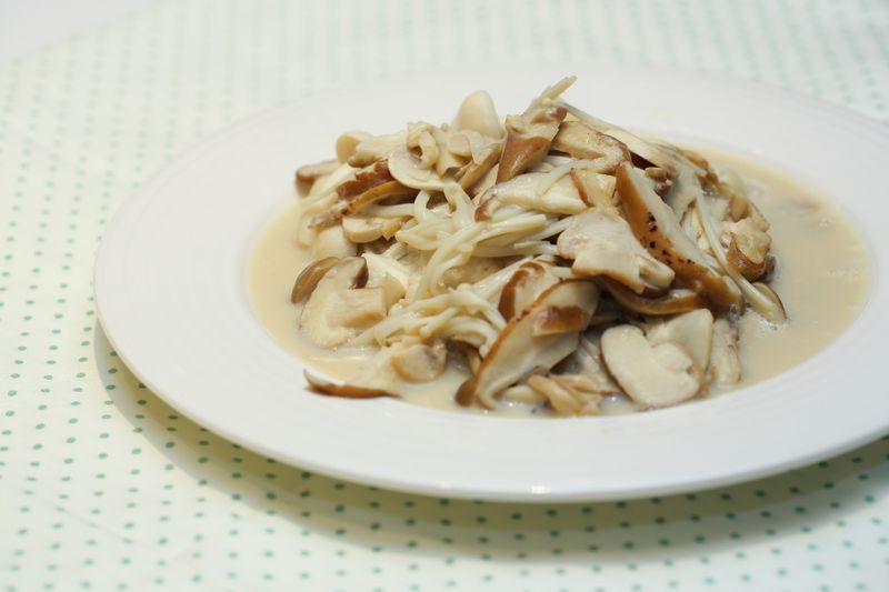 抗氧化料理 - 豆漿燜錦菇