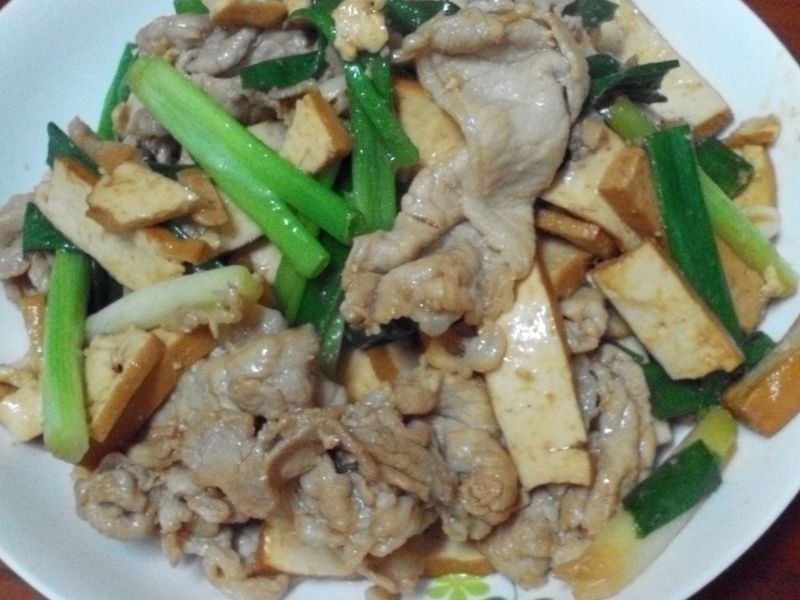 豆干豬肉片