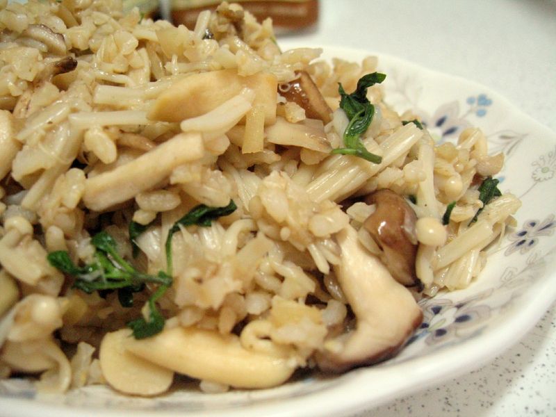 MB無油煙料理~塔香菇菇炒飯
