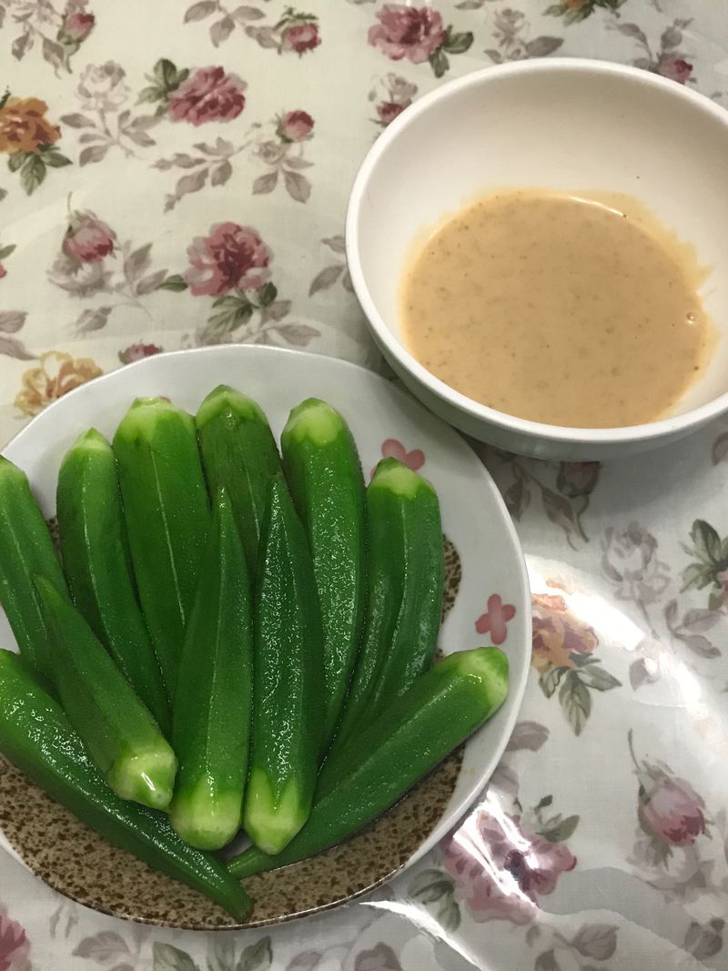 ♡胡麻醬秋葵♡