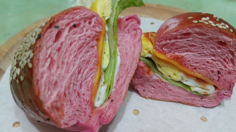 火龍果餐包漢堡麵包