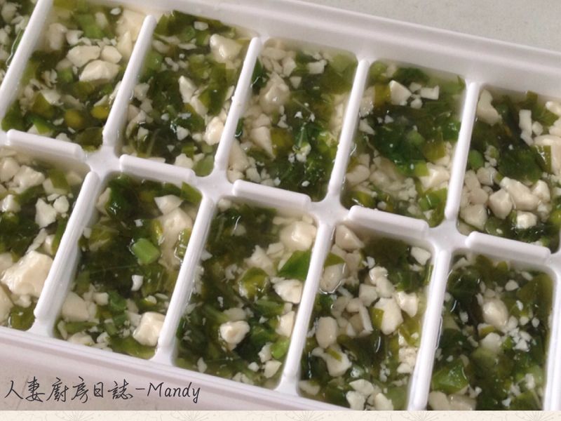 副食品-莧菜嫩豆腐冰磚(10M)
