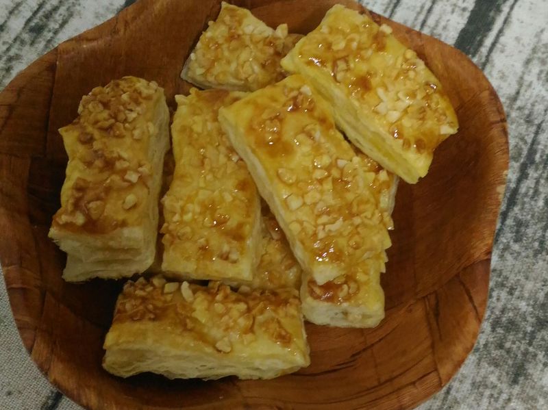 蜂蜜杏仁千層派
