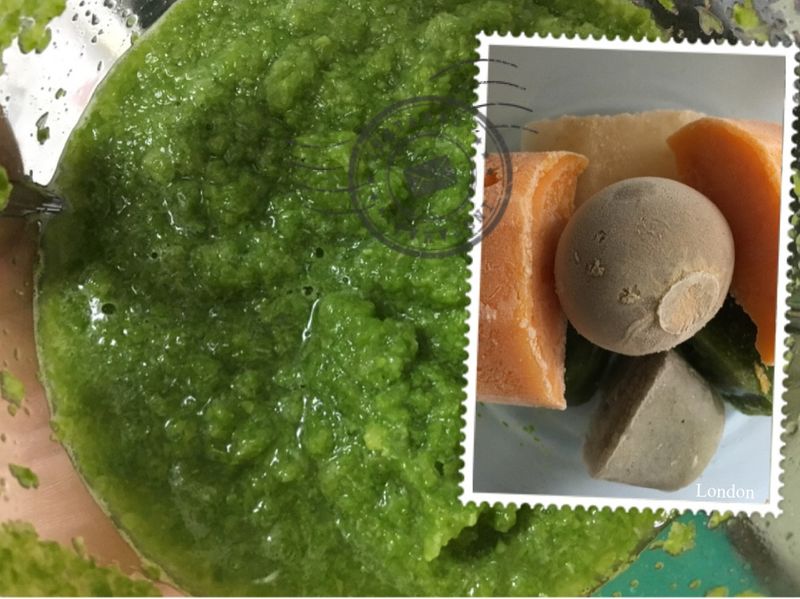 【副食品】小白菜泥 電子鍋烹飪