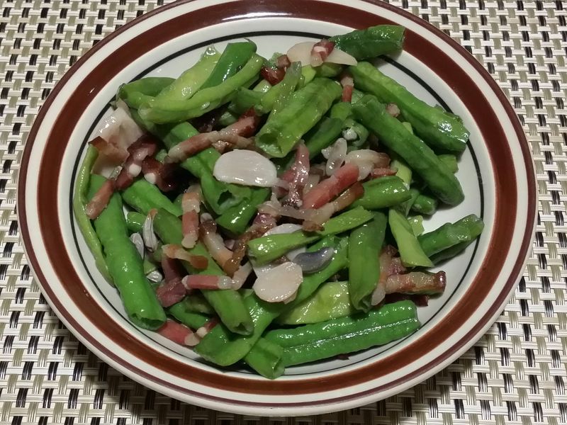 長豆炒臘肉♡