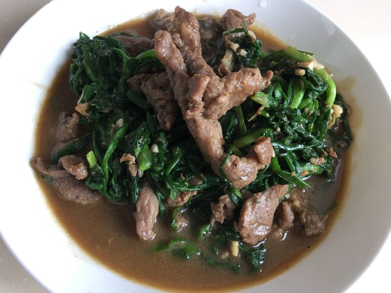 牛肉炒韭菜