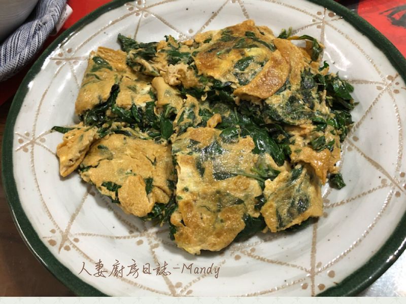 苦茶油九層塔蛋
