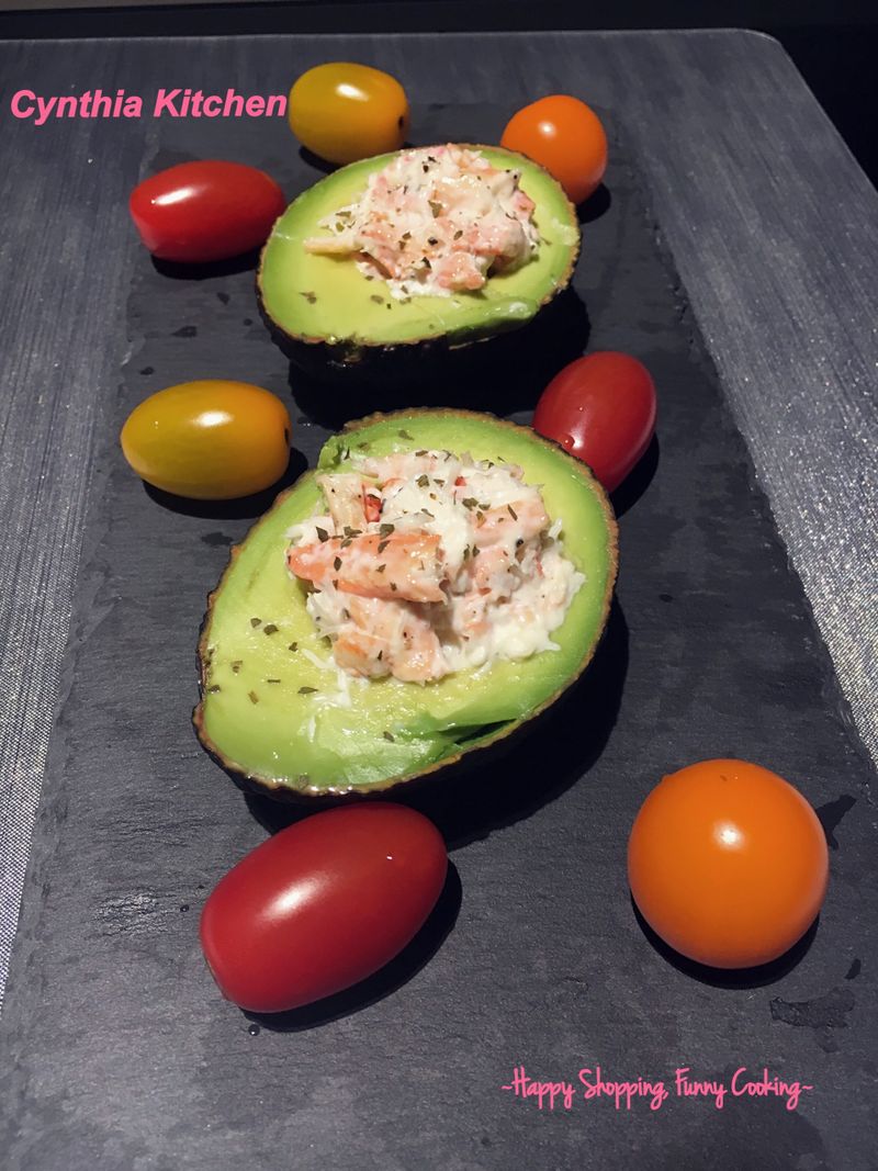 簡易牛油果蟹肉沙律