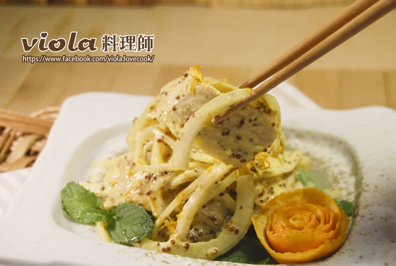 橙香涼拌松板豬
