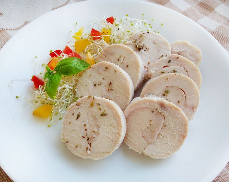 自製雞肉火腿♥低醣常備食材