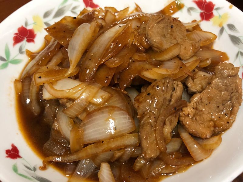 洋蔥炒豬肉