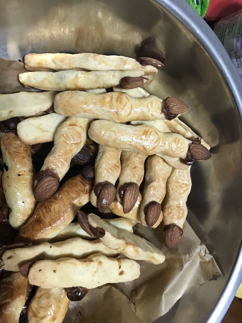 萬聖節-巫婆手指餅乾
