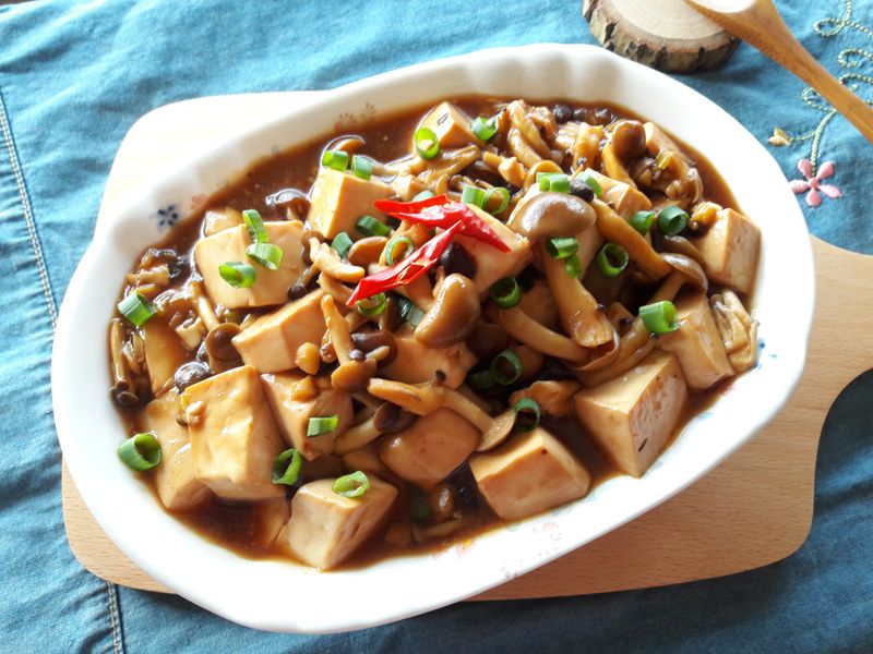 豆豉燒菇菇嫩豆腐【好菇道好食光】