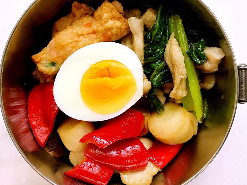 お弁当-171101-沙茶油菜炒肉絲