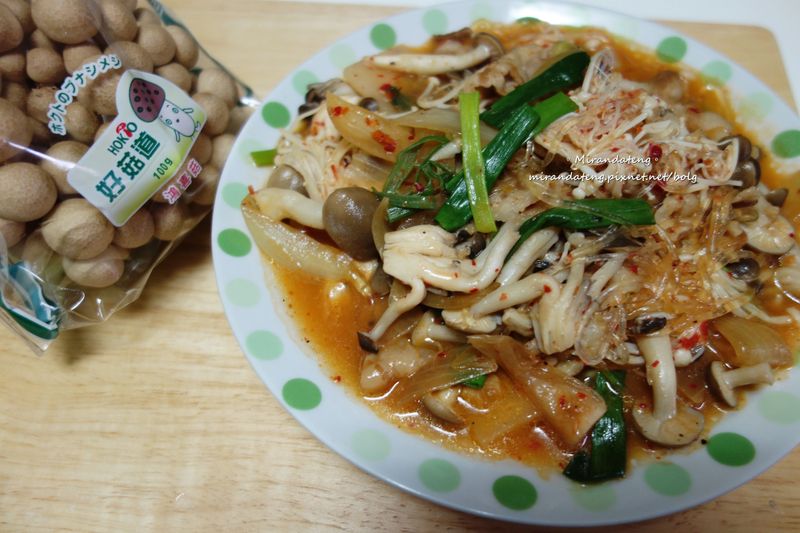 泡菜豚菇粉絲煮【好菇道好食光】