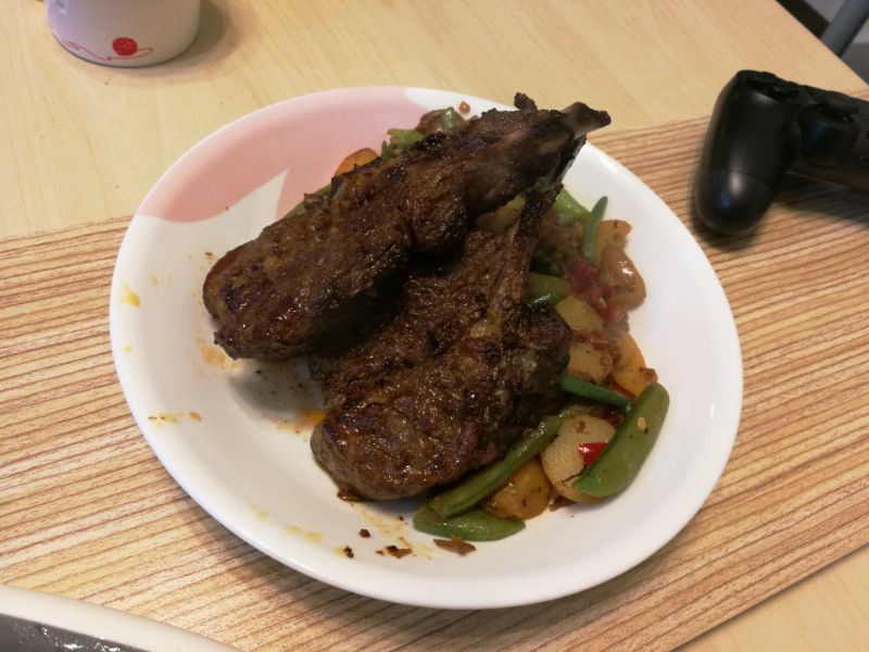 孜然烤羊肋排