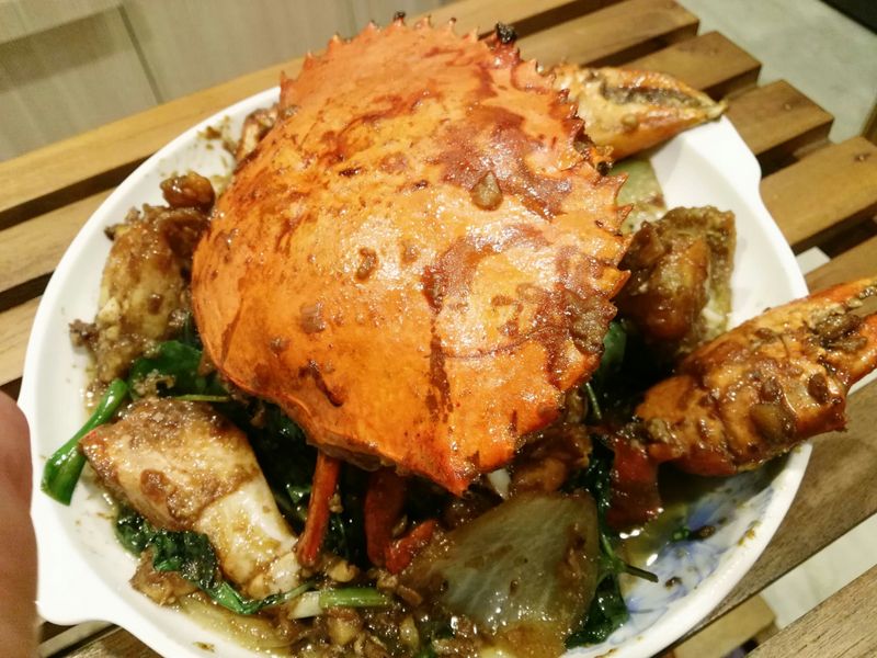 秋炒沙蟹