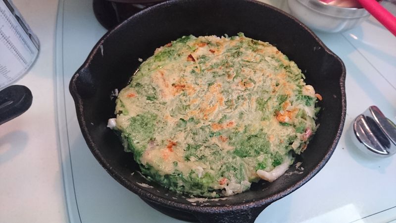香菜海鮮煎餅