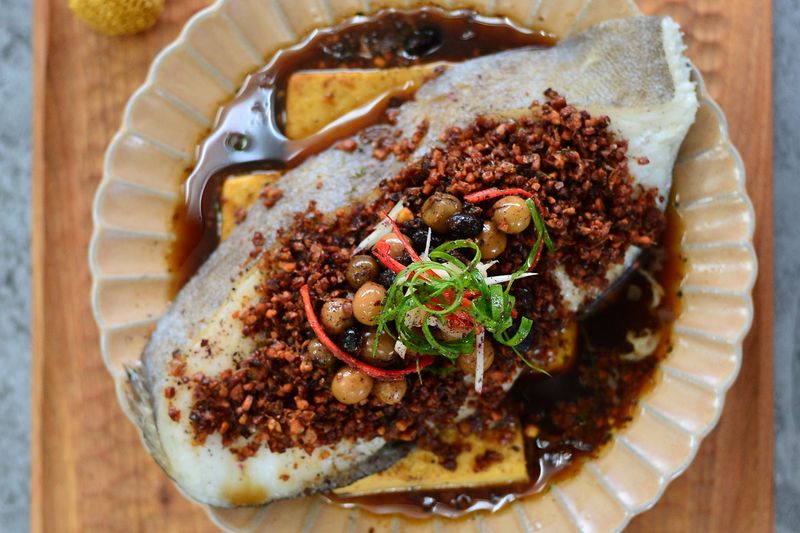 豆酥蒸白鱈