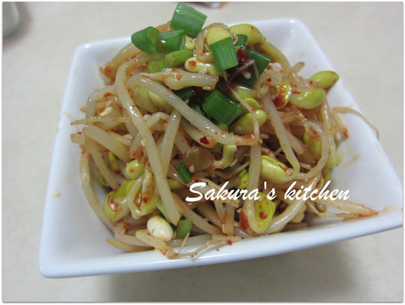 ♥我的手作料理♥ 辣拌黃豆芽