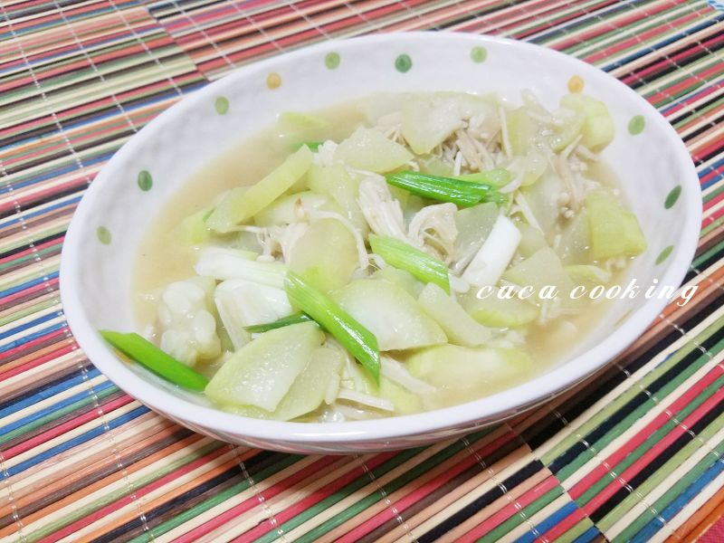 瓠瓜炒金針菇
