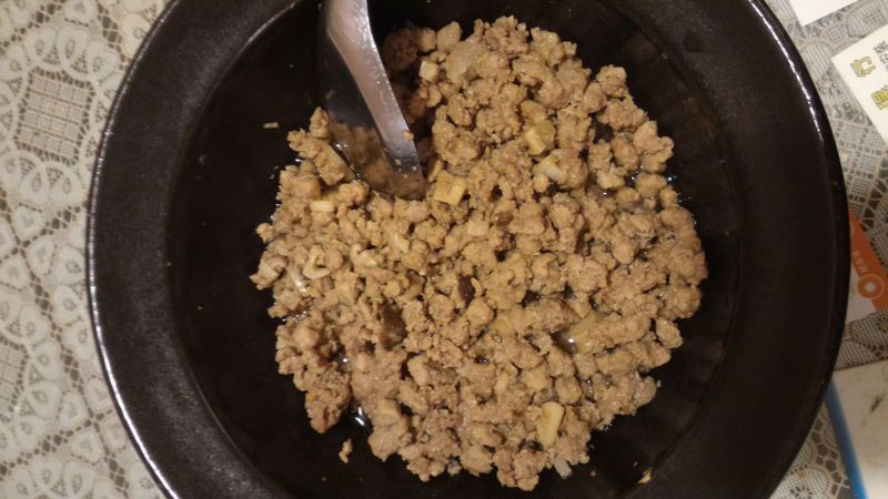 微波爐版蒜味香菇肉燥