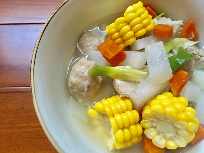 蘿蔔玉米排骨湯