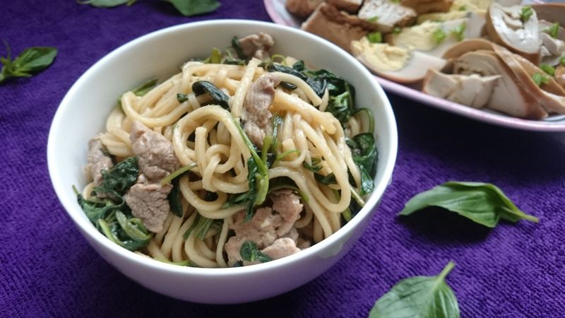 沙茶豬肉炒麵 台糖安心豚腰內肉豬里肌